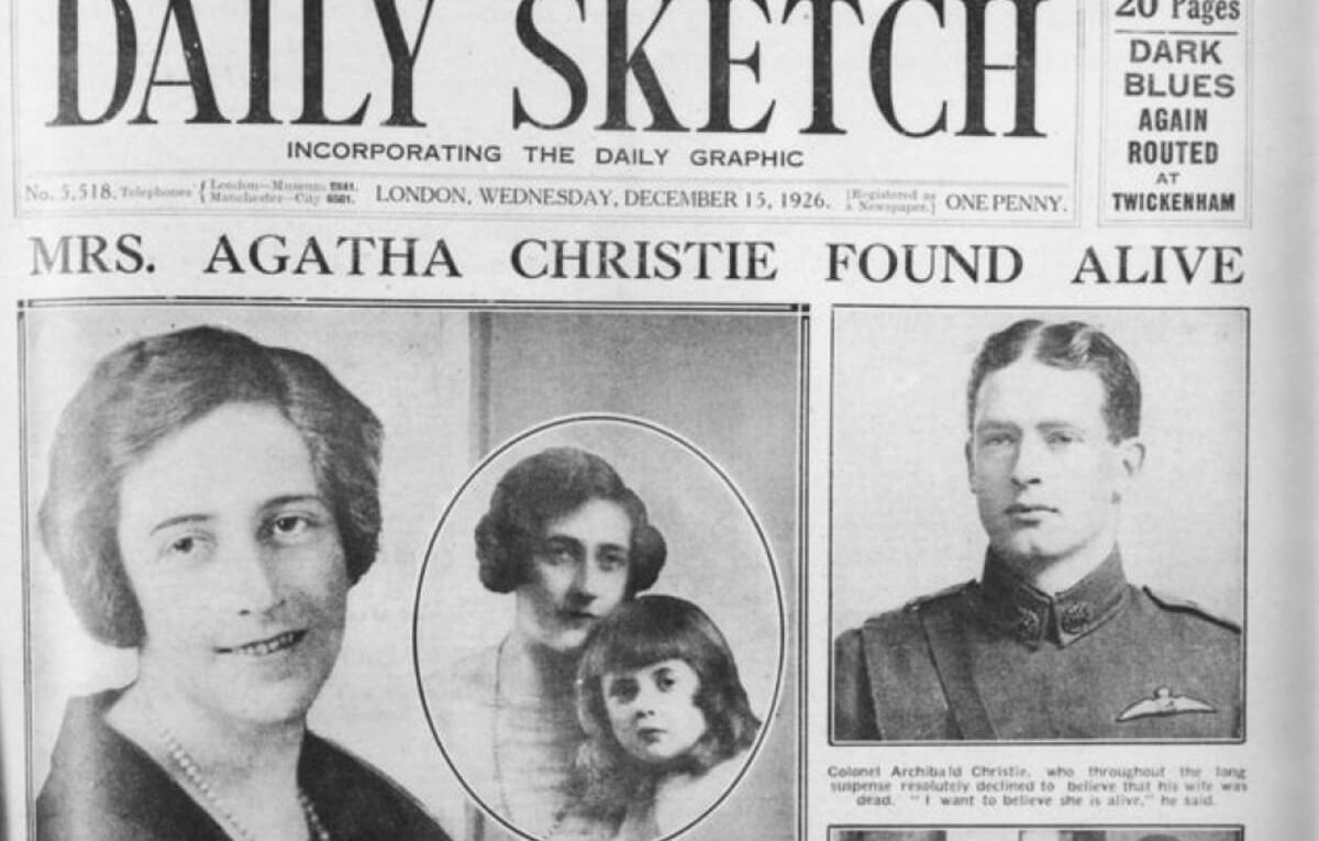 Agatha Christie's disappearance